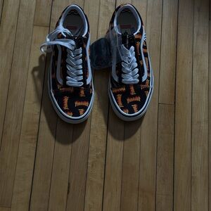 Thrasher Kids Sneakers - Black and Orange Flames